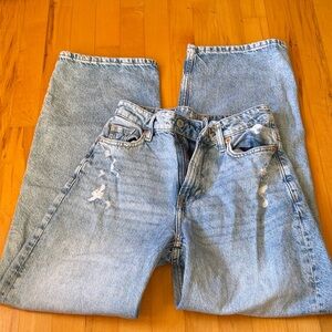 H&M high rise baggy jeans